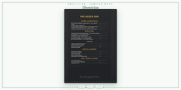 Electrician — Price List & Service Menu, PDF product overview