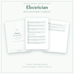 Social Media Content Kit — Sample document pages