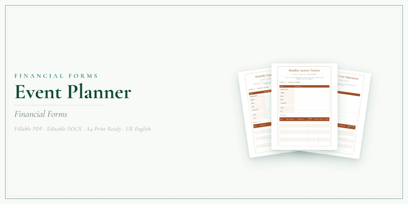 Financial Forms Bundle — Standard