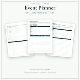 Financial Forms Bundle — Premium — Sample document pages