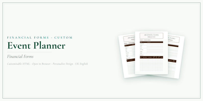 Financial Forms Bundle — Custom