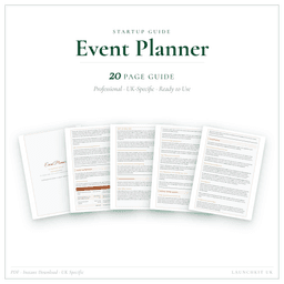 Event Planner — Startup Guide, PDF guide product preview