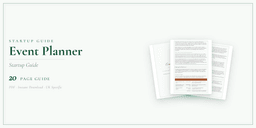 Event Planner — Startup Guide, PDF guide product overview