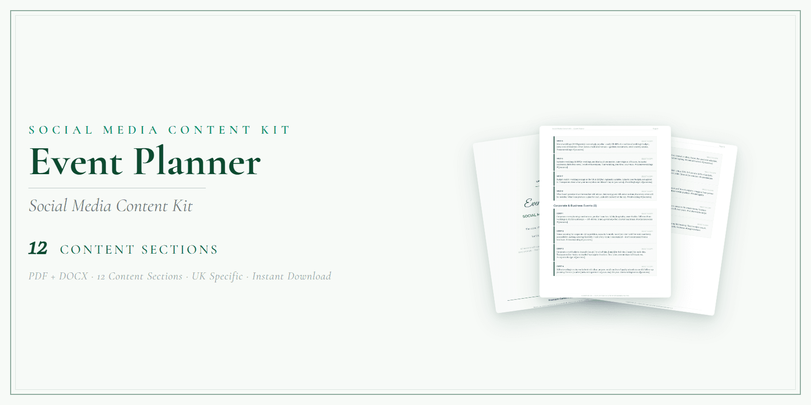 Social Media Content Kit — Product overview