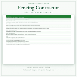 Pricing Calculator — Premium — Sample document pages