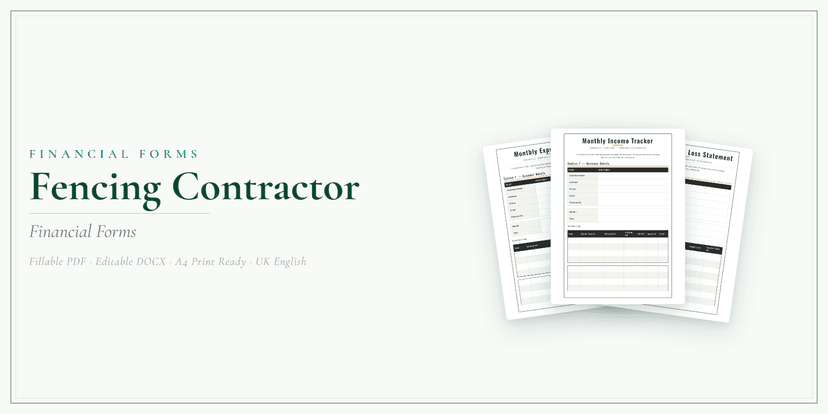 Financial Forms Bundle — Standard