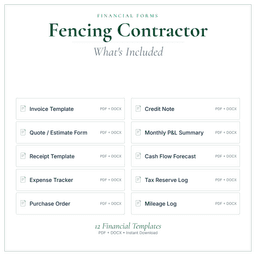 Financial Forms Bundle — Premium — What's included