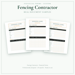 Financial Forms Bundle — Custom — Sample document pages