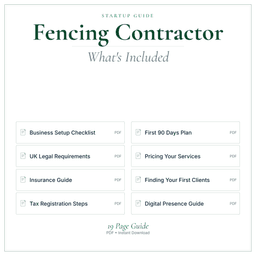 Fencing Contractor — Startup Guide, PDF guide what's included preview