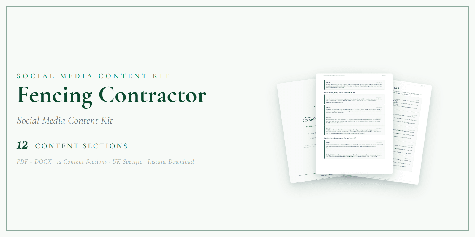 Social Media Content Kit — Product overview