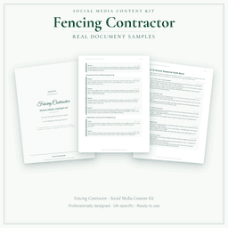 Social Media Content Kit — Sample document pages