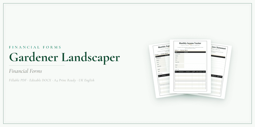 Financial Forms Bundle — Standard