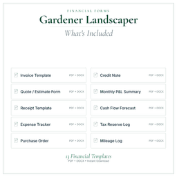 Financial Forms Bundle — Premium — What's included