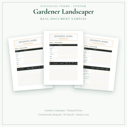 Financial Forms Bundle — Custom — Sample document pages