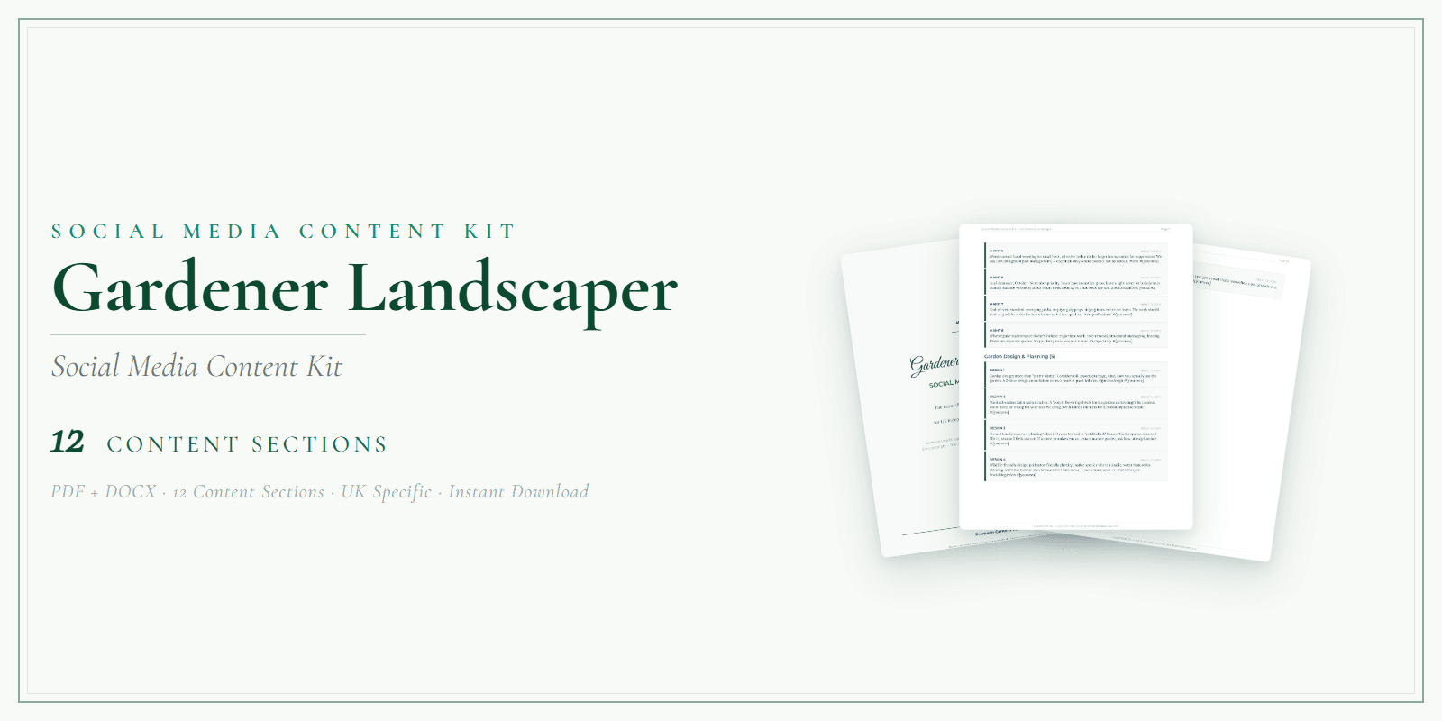 Social Media Content Kit — Product overview