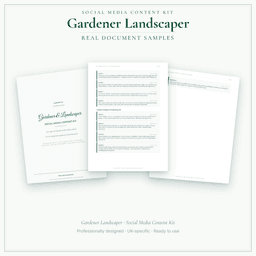 Social Media Content Kit — Sample document pages