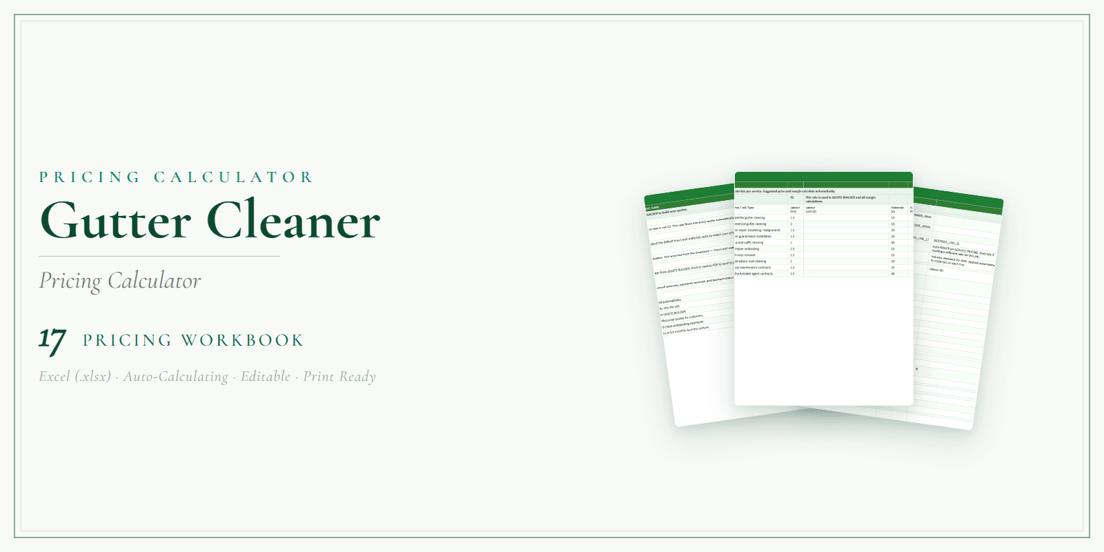 Pricing Calculator — Premium — Product overview