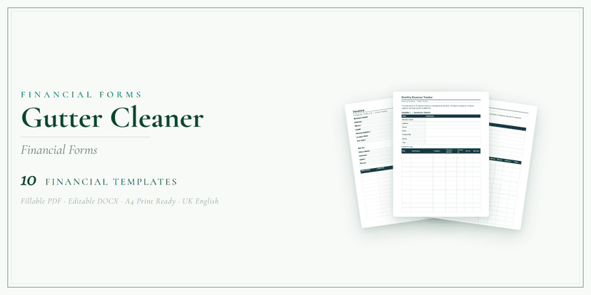 Financial Forms Bundle — Standard