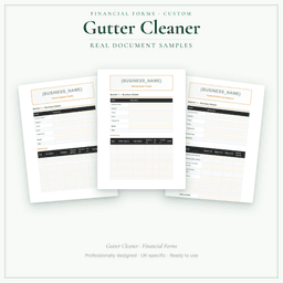 Financial Forms Bundle — Custom — Sample document pages