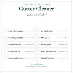 Financial Forms Bundle — Custom — What's included