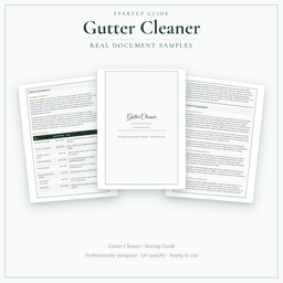 Gutter Cleaner — Startup Guide, PDF guide sample pages