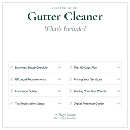 Gutter Cleaner — Startup Guide, PDF guide what's included preview