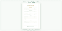 Gutter Cleaner — Price List & Service Menu, PDF product overview
