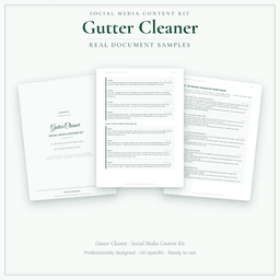 Social Media Content Kit — Sample document pages