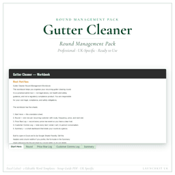 Gutter Cleaner — Round Management Pack, PDF product preview