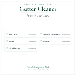 Gutter Cleaner — Round Management Pack, PDF what's included preview