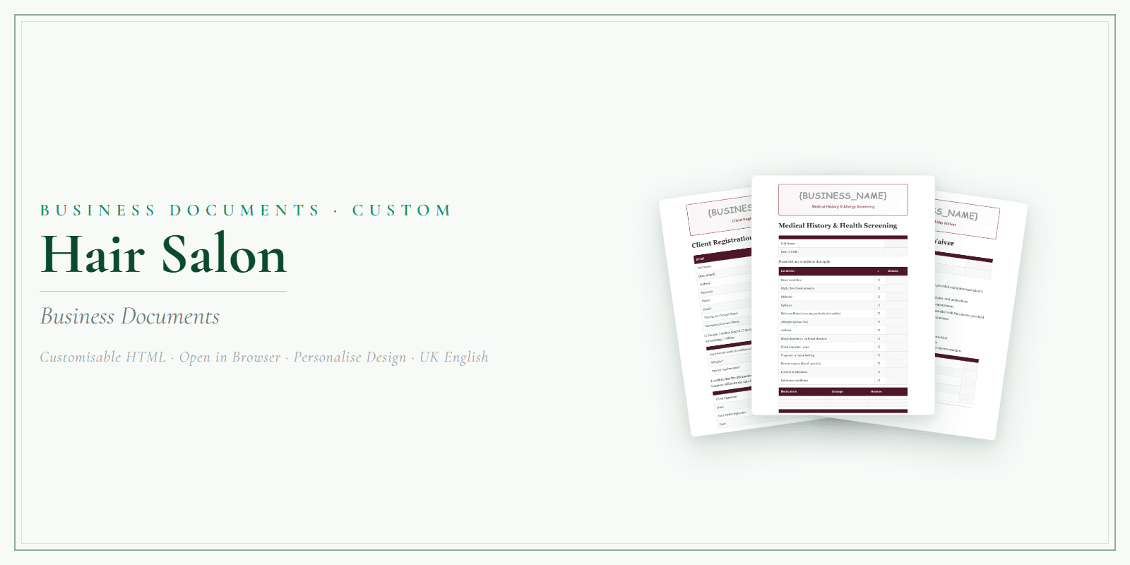 Business Documents — Custom — Product overview