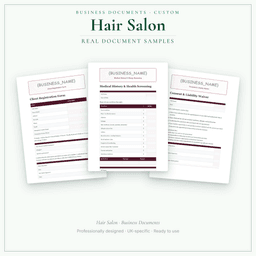 Business Documents — Custom — Sample document pages