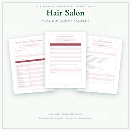 Business Documents — Essential — Sample document pages