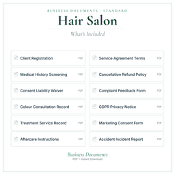 Business Documents — Standard — What's included