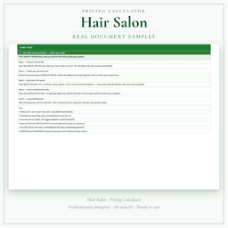 Pricing Calculator — Premium — Sample document pages