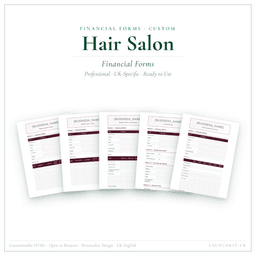 Financial Forms Bundle — Custom — Product card