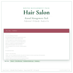 Hair Salon — Round Management Pack, PDF product preview