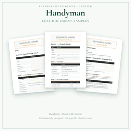 Business Documents — Custom — Sample document pages