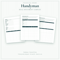 Financial Forms Bundle — Standard — Sample document pages