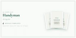 Handyman — AI Copy Kit, PDF and editable DOCX product overview