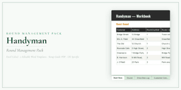 Handyman — Round Management Pack, PDF product overview