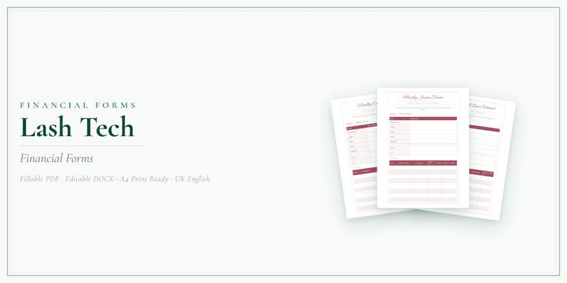 Financial Forms Bundle — Standard