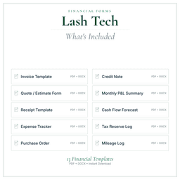 Financial Forms Bundle — Premium — What's included