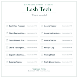 Financial Forms Bundle — Custom — What's included
