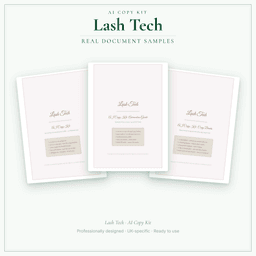 AI Copy Kit — Sample document pages