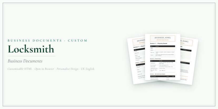 Business Documents — Custom