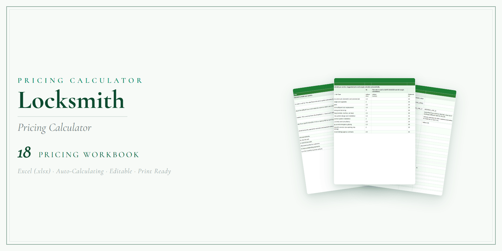 Pricing Calculator — Premium — Product overview