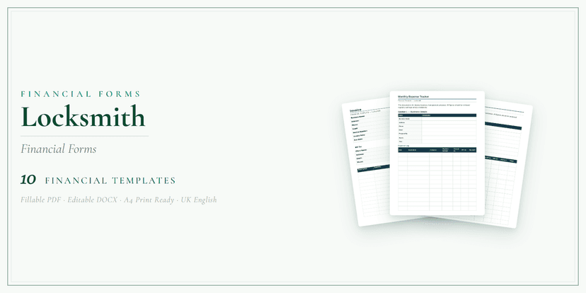 Financial Forms Bundle — Standard