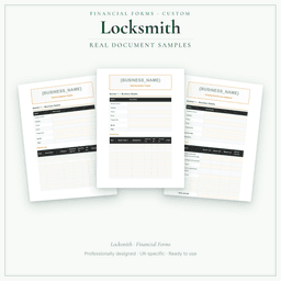 Financial Forms Bundle — Custom — Sample document pages