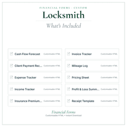 Financial Forms Bundle — Custom — What's included